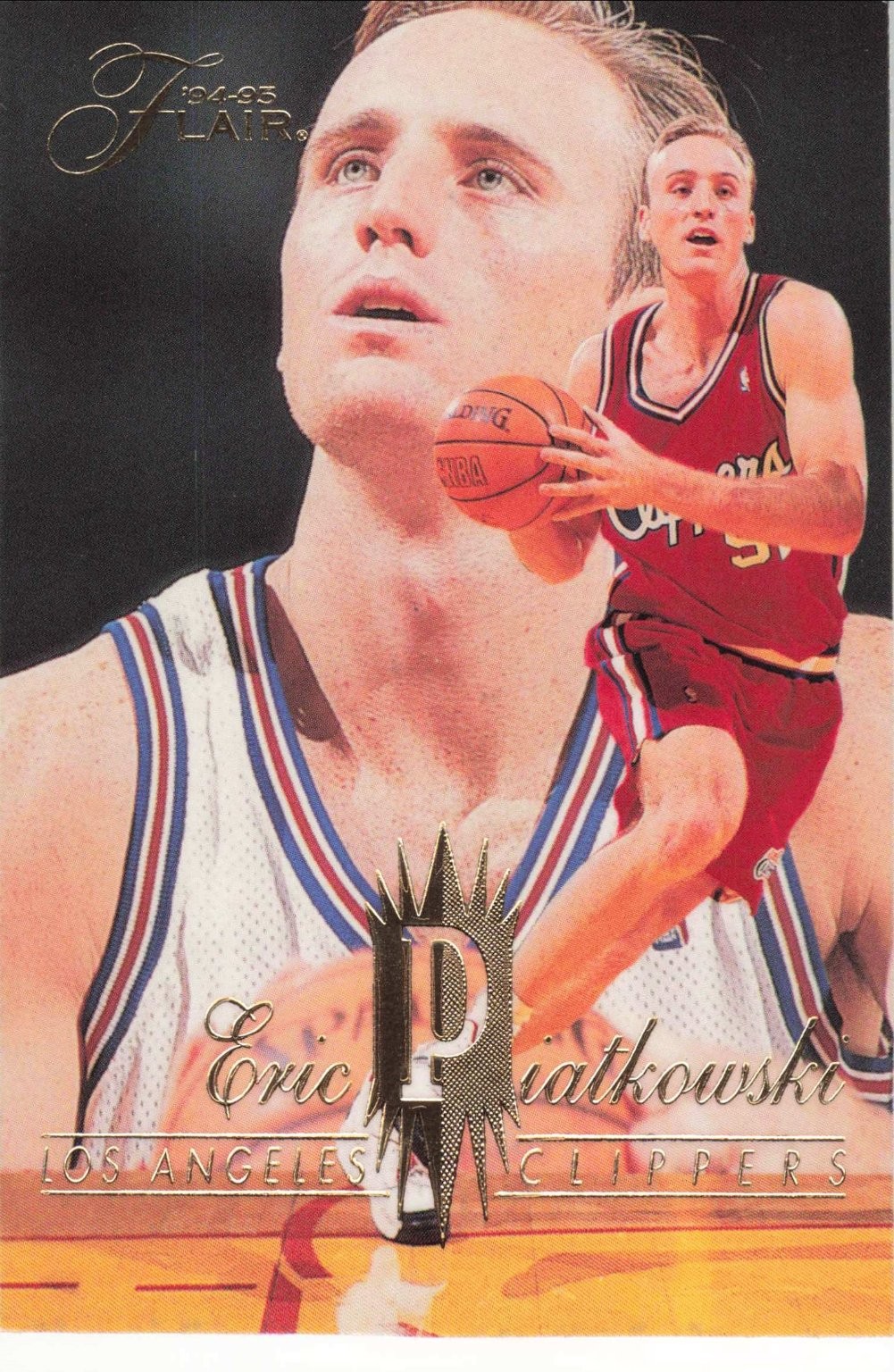 Eric Piatkowski Los Angeles Clippers 1994-95 Flair Fleer Basketball #237