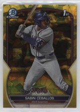 2023 Bowman Chrome Draft Sapphire Edition Yellow 60/75 Sabin Ceballos 0kd8