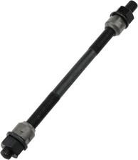 Bike Axle 190Mm Bicycle Multiple Speed Rear Hub Axle M10 Black 26TPI Wheel Cone
