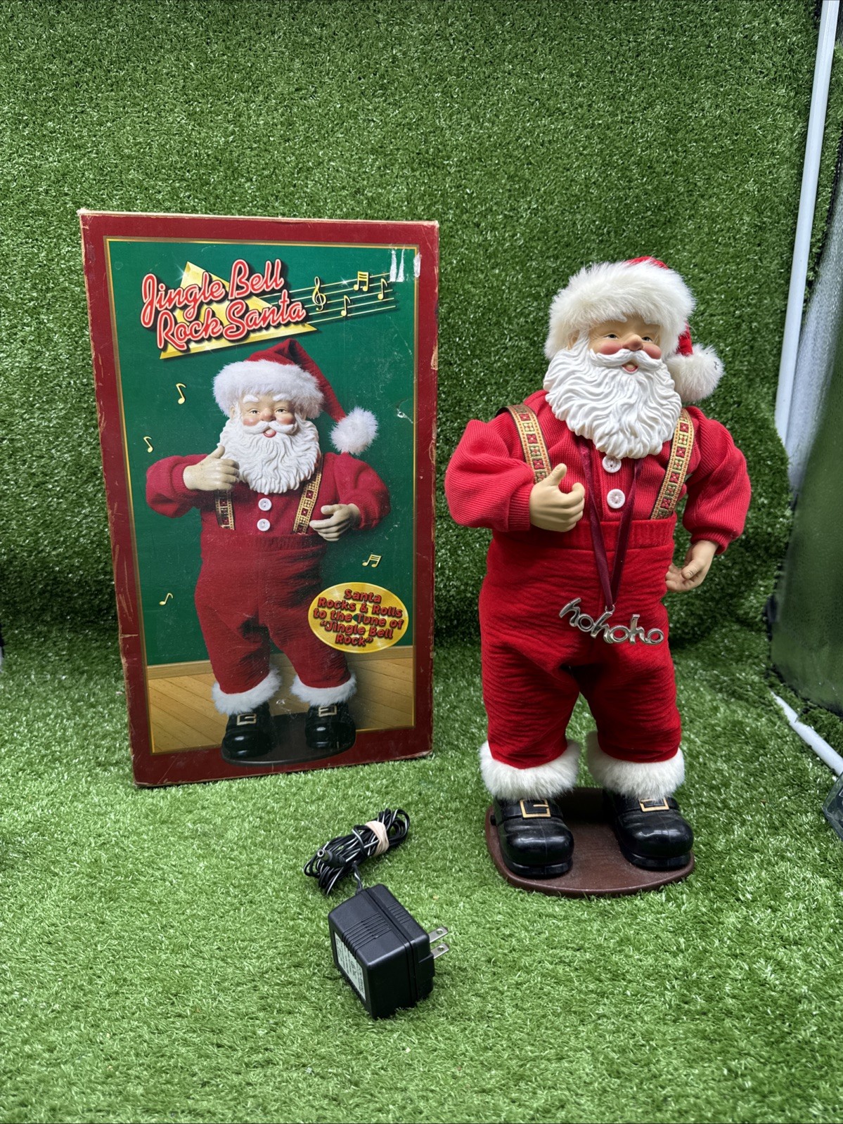Jingle Bell Rock Santa collectible Works  READ.    s2