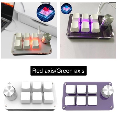 Hot Swap Mini Wired Mechanical Keyboard 6Keys Compact Copy Paste zum