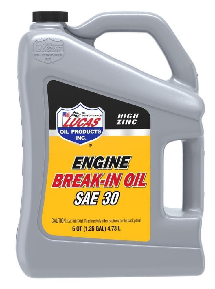 Lucas Oil 10631 SAE 30 High Zinc Engine Break-In Oils - 5 Quarts