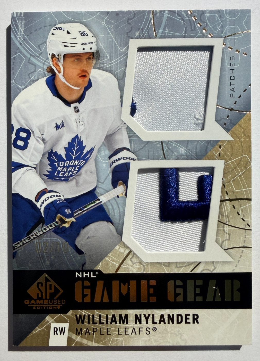 William Nylander (( #/10 Game Gear PATCH )) 2025-26 SP Game Used