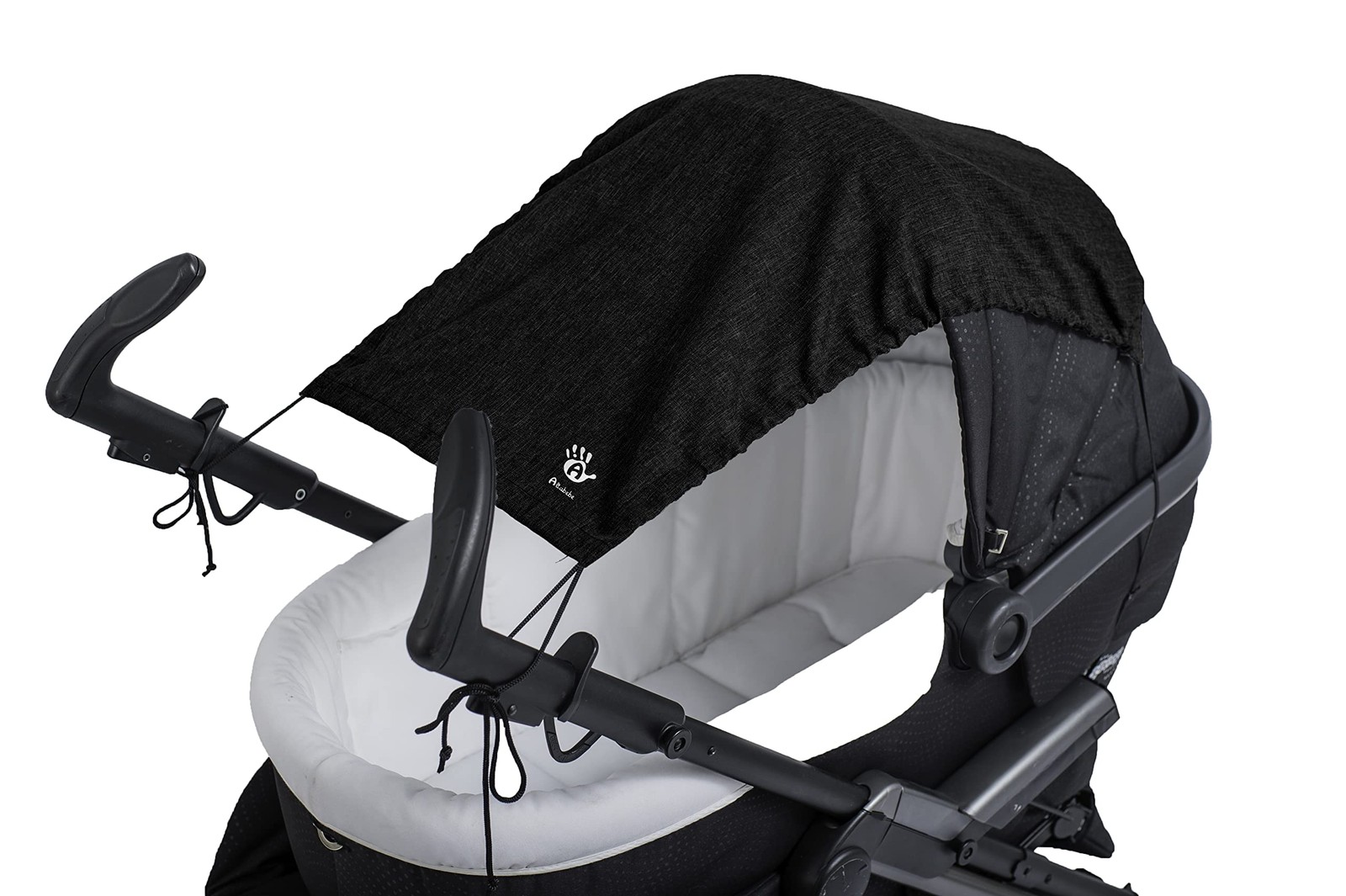 Pare-soleil pour poussettes AL7011-34 Lifeline Noir extensible et bâche d'ombrage landau bébé