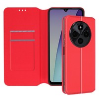 Avizar, Classic Edition Kunstlederetui FüR Xiaomi Redmi 14C, Rot