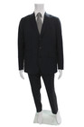 Loro Piana Mens 2 Piece Black Super 150s Wool Suit Size 42 — photo 1