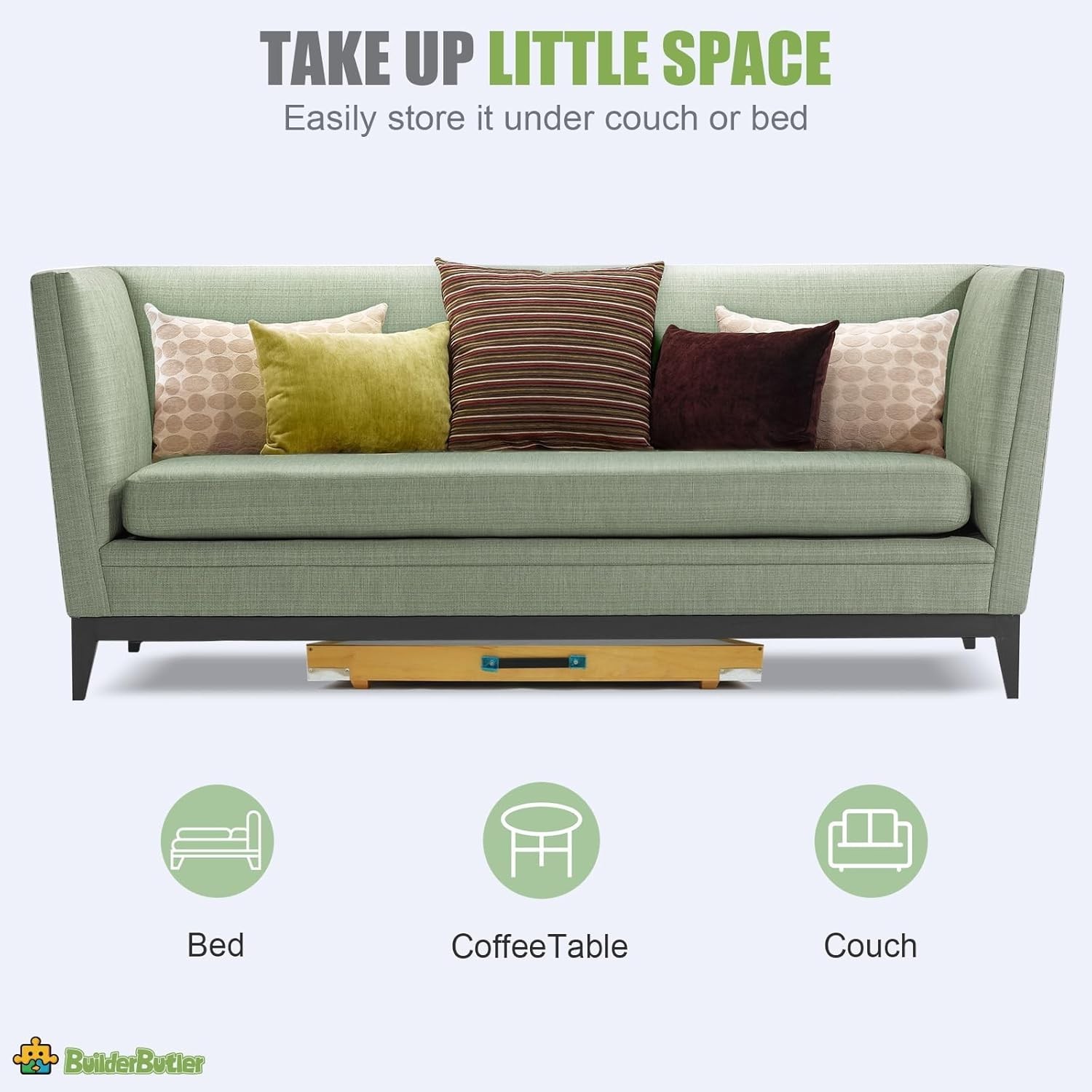 1500 Piece Puzzle Board with Folding Leg Drawer Portable Wooden Jigsaw 34x25 in