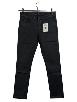 MORE & MORE Damen Jeans Slim Fit Hose Gr. 36 Oliv Casual