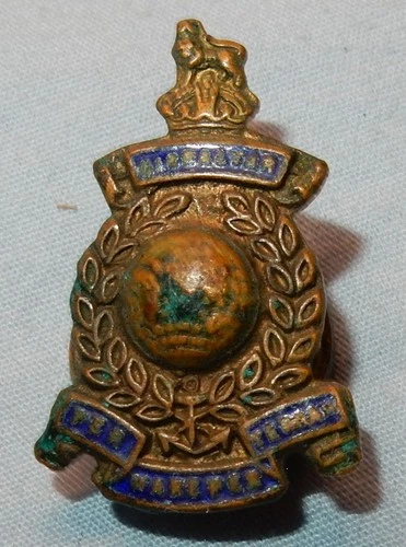 WW2 ROYAL MARINES REGIMENT MILITARY SWEETHEART LAPEL BADGE WORLD WAR II