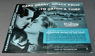 To Catch A Thief PressBook Alfred Hitchcock/Grace Kelly/Cary Grant Complete 1955