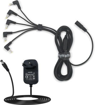 Power Splitter Kabel Volca Black Inkl. 9V PSU Netzteil Stomkabel Verteilerkabel