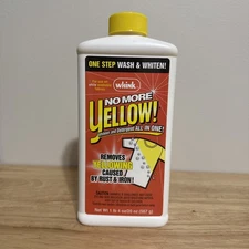 Whink No More Yellow! For Laundry Detergent Rust Hard Water Stain Remover 20 Oz