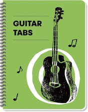 Guitar Tablature Notebook Blank Music Tabs Journal for Composition Songwriting a