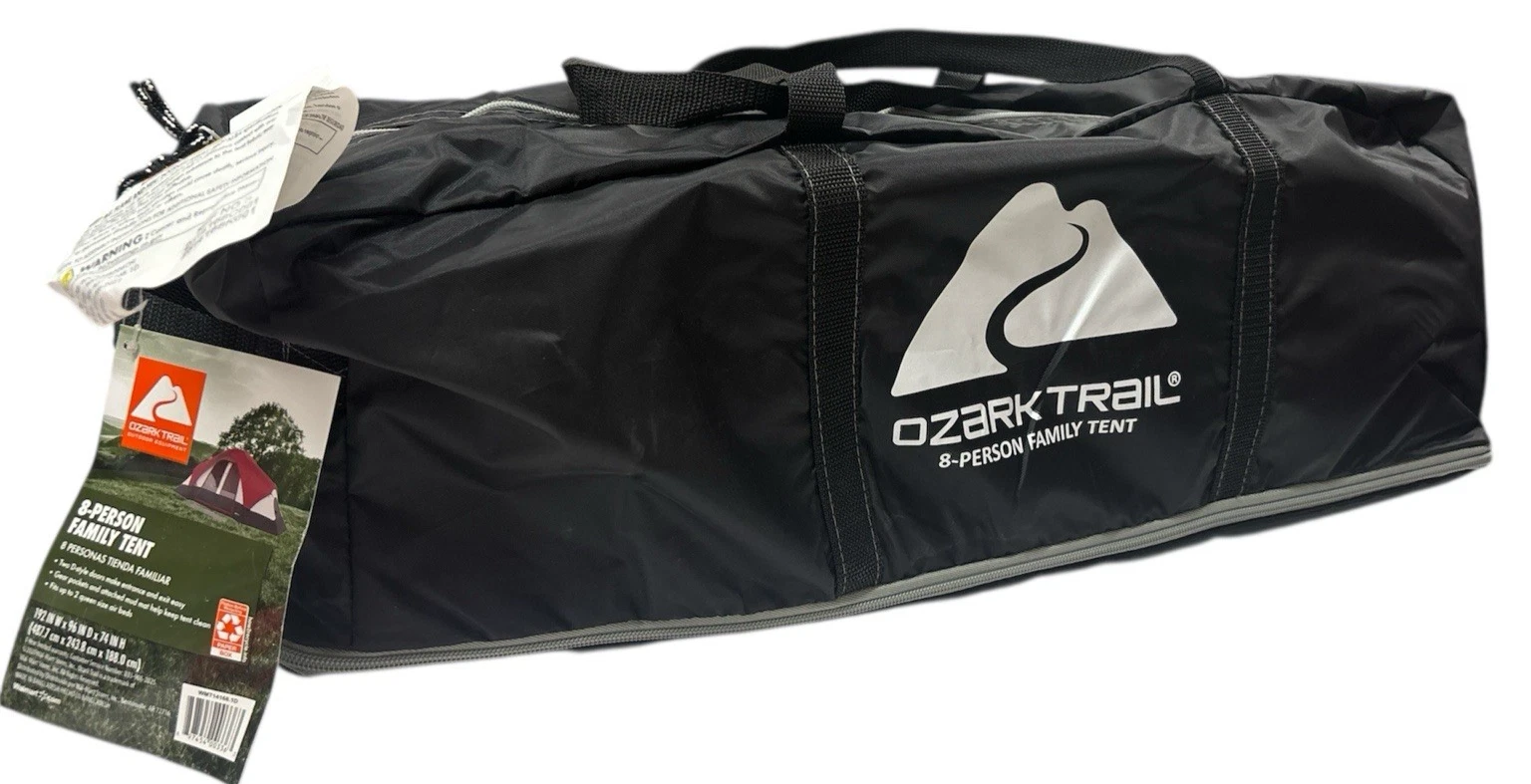Ozark Trail 8-Person Modified Dome Family Tent w/ Rear Window Red & Gray
Opens in a new window or ta