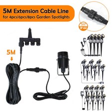 5M Extension Cable Line for LED Garden Spotlight 12V Landscape Spike Lights BEST
