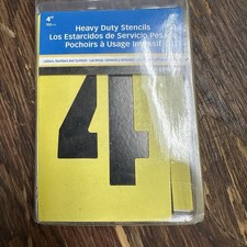 Hillman 839726 4  Heavy Duty Cardstock Letter  Number Stencils New