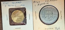 Fiji Island 1961, 1964 Coin Set
