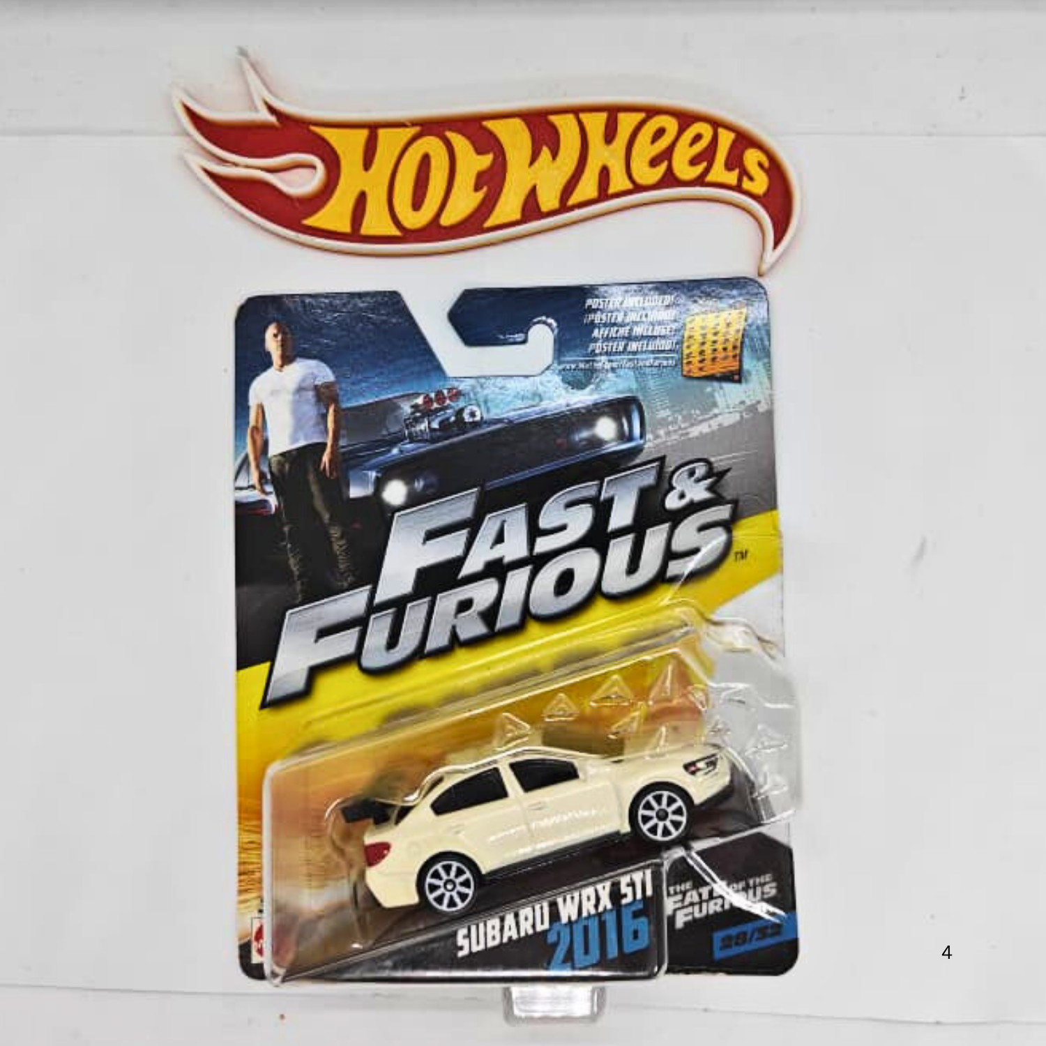 Mattel Hot Wheels Fast & Furious Series 1:55 Subaru WRX STi 2016 White 28/32