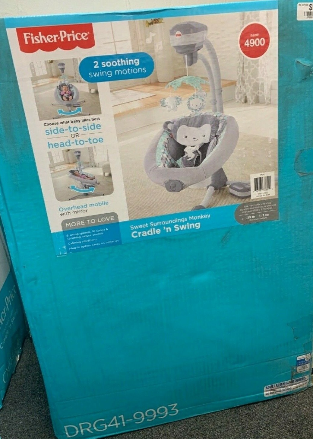 fisher price 2 swinging motions