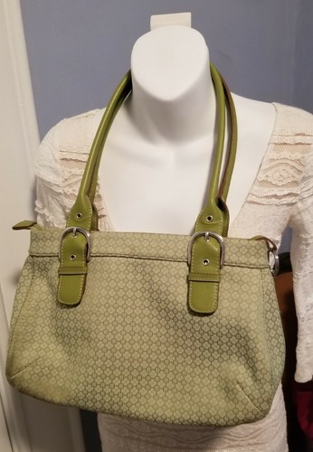 Nine West Hreen Purse Shoulder Bag Med Top Handle Signature Retro Handbag 90s - Picture 5 of 9