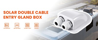 RICH SOLAR  Double Cable Entry Gland Box RV Boat Roof Off-Grid Waterproof