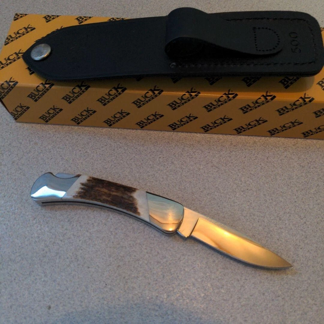 BUCK Knife Duke Stag 500 Vintage With Case Rare | eBay