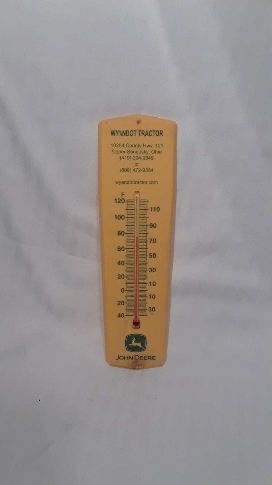 VINTAGE WYANDOT TRACTOR "JOHN DEERE" THERMOMETER eBay