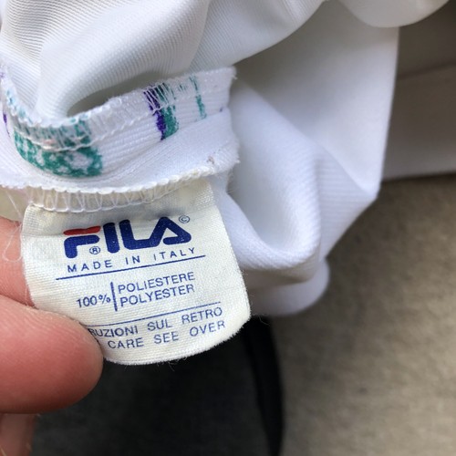 Fila Vintage 80's Men’s BJ Style Tennis Shorts White Size W36-40 Made in Italy - Picture 11 of 15