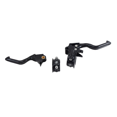 Black Easy Pull Clutch Brake Levers for Harley 96-17 Dyna FXDC FXDB FXDF FXDWG 