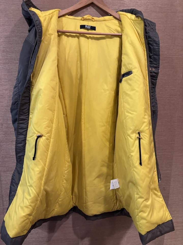Удивительный RAF SIMONS парка золотой застежки и желтая подкладка размер 40 (50) большого размера подходит - Изображение 4 из 4