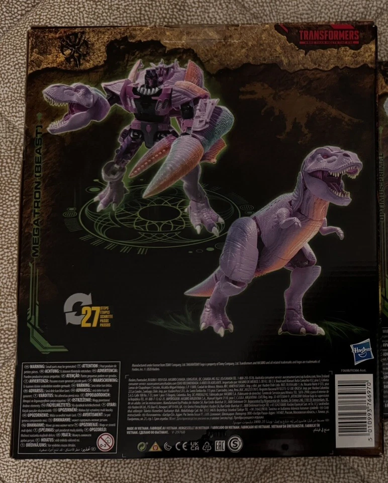 Transformers-Kingdom War For Cybertron- Beastwars-Hasbro-Megatron Beast-Like New - Immagine 2 di 4