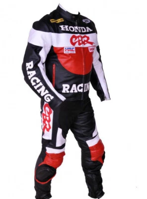 CBR Courses Combinaison de Moto en Cuir Hommes Moto en Cuir Veste Pantalon 50,60 - Photo 1/4