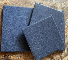 Set Of 3 Blue Hard Plastic Trivets With Feet Kitchen Hot Pots Hot Plates