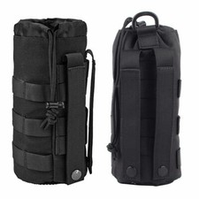 Tactical Molle Water Bottle Bag Military Hiking Belt Holder Kettle Pouch Carrier