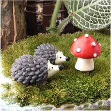 Hedgehogs Fairy Garden Suppliers, Miniature Fairy Garden Accessories Figurines,