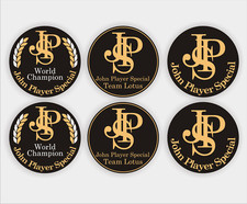 John Player Special, JPS, Team Lotus, retro stickers x6, Laminated.