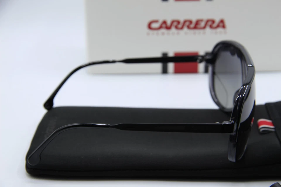 全新 Carrera 1050/S 08AWJ 偏光黑色正品太阳镜 带底座 63-10 — 第 4/4 张图片