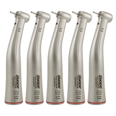 1-5*SANDENT Dental Electric 1:5 Increasing Fiber Optic Contra Angle Handpiece