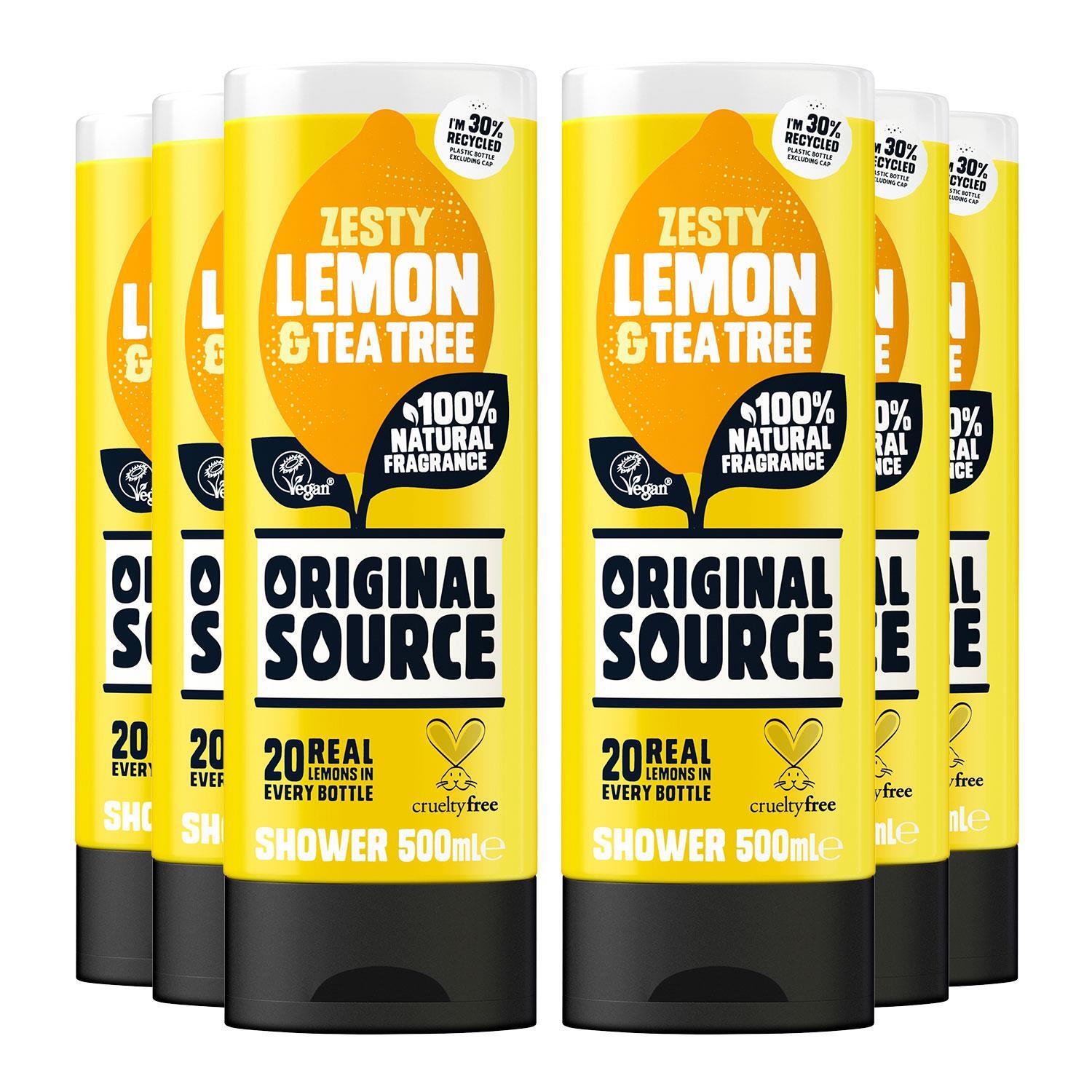 Original Source Vegan Shower Gel with 100 natural Fragrance 500ml, 6