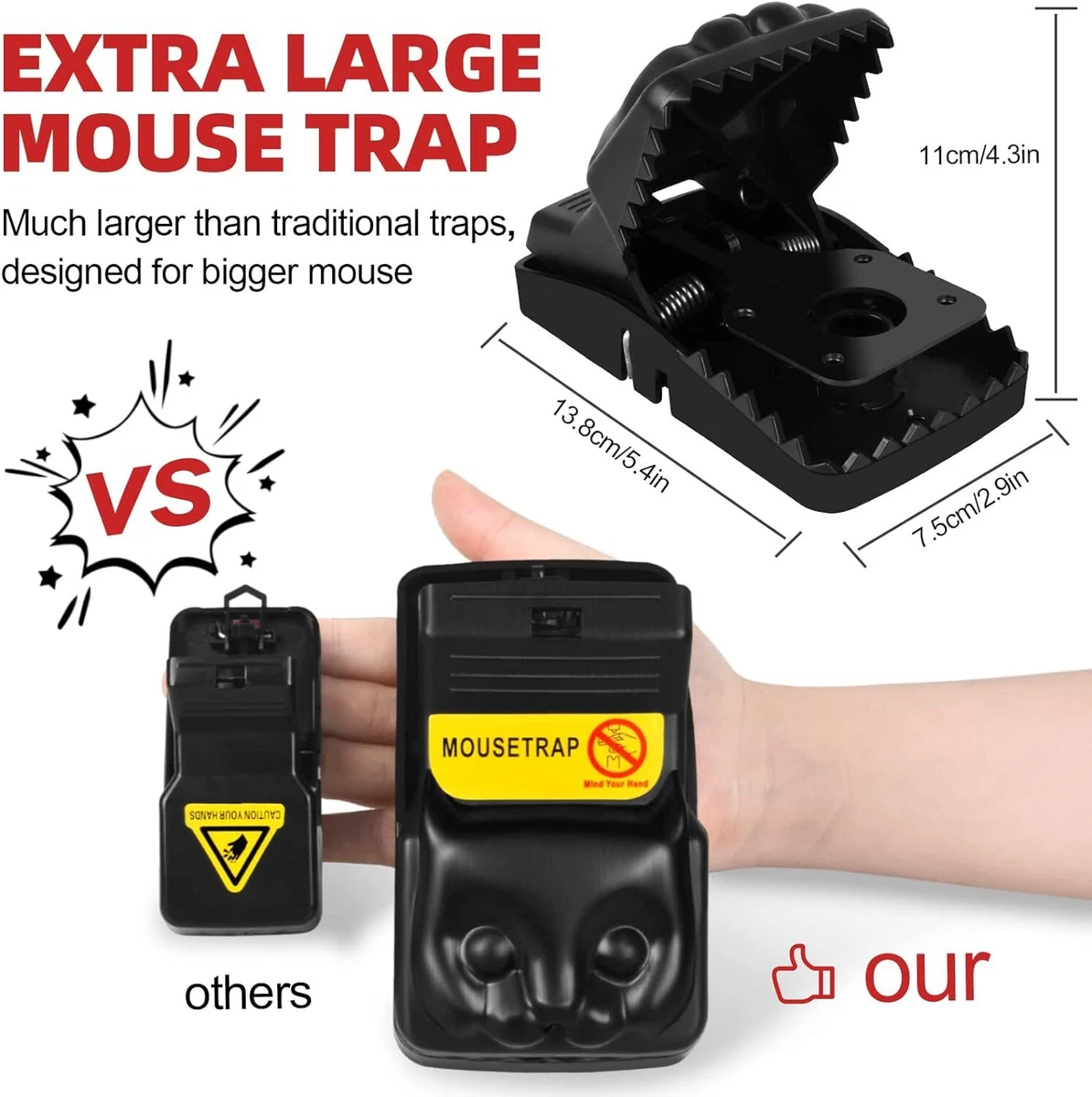 Extra large mouse sale trap