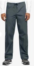 NWT Cherokee Workwear Unisex Scrub Pants 4100S Short Pewter Drawstring Medical