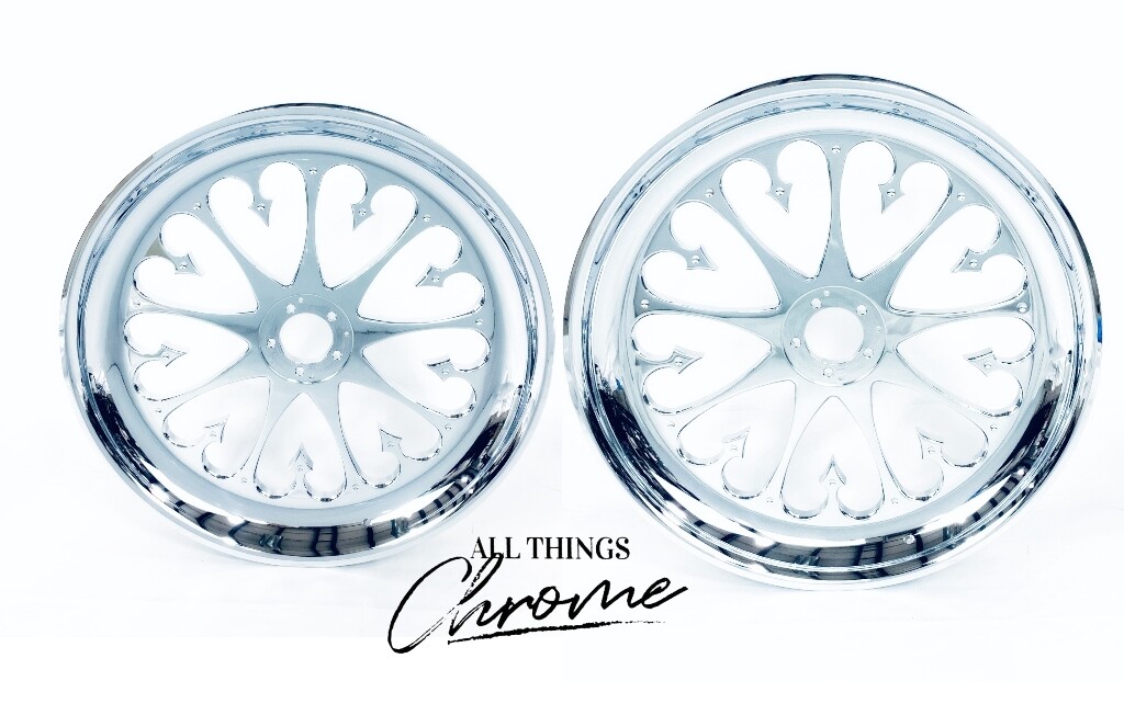 HAYABUSA STOCK SIZE CHROME STILETTO WHEELS 2013-2020 SUZUKI HAYABUSA ABS
