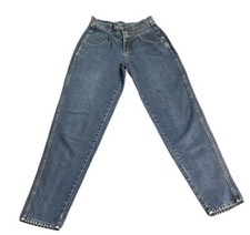 Vintage 80's Jordache Drop Yoke Mom Jeans Sz 9/10 Waist 26 High Rise Taper