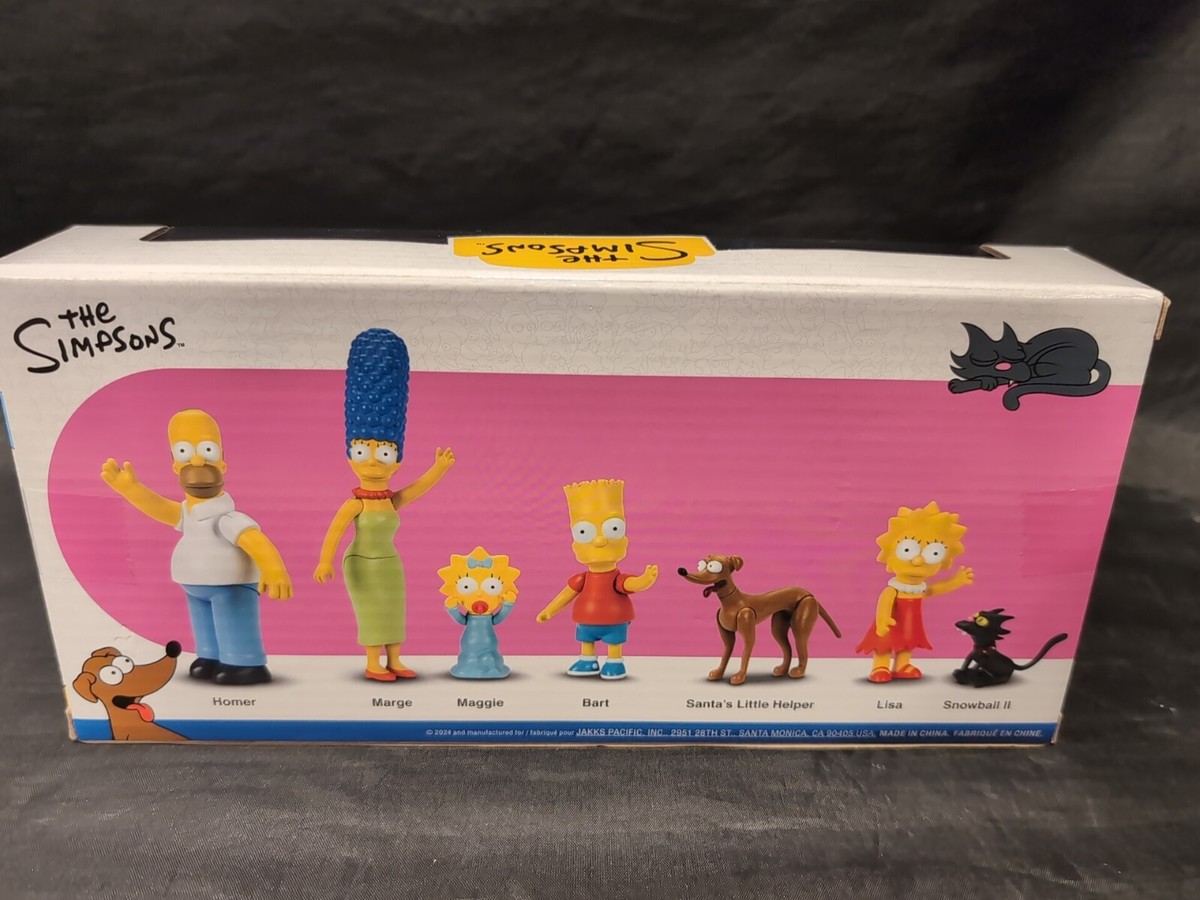 JAKKS PACIFIC THE SIMPSONS FAMILY MULTI-PACK 7 FIGURES BRAND NEW