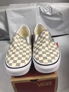 silver checkerboard vans