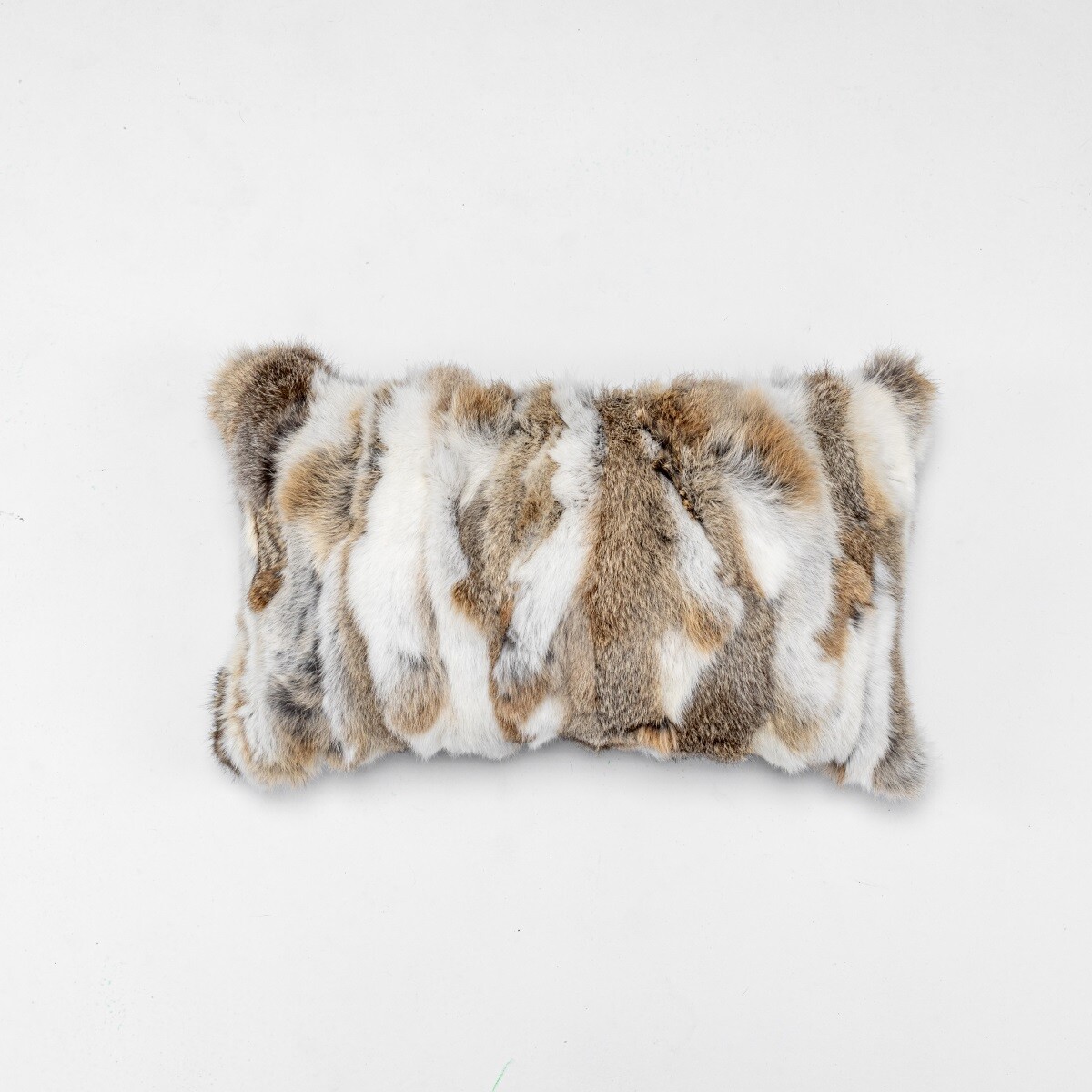 100% Real Fur Soft Rabbit Fur Pillow Case Sofa Cushion Cover Home Decor 34x24in