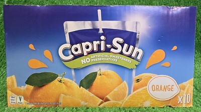 6,25 /L) Capri Sun Orange 10er Pack Trinkbeutel für unterwegs Getränk Versand0 