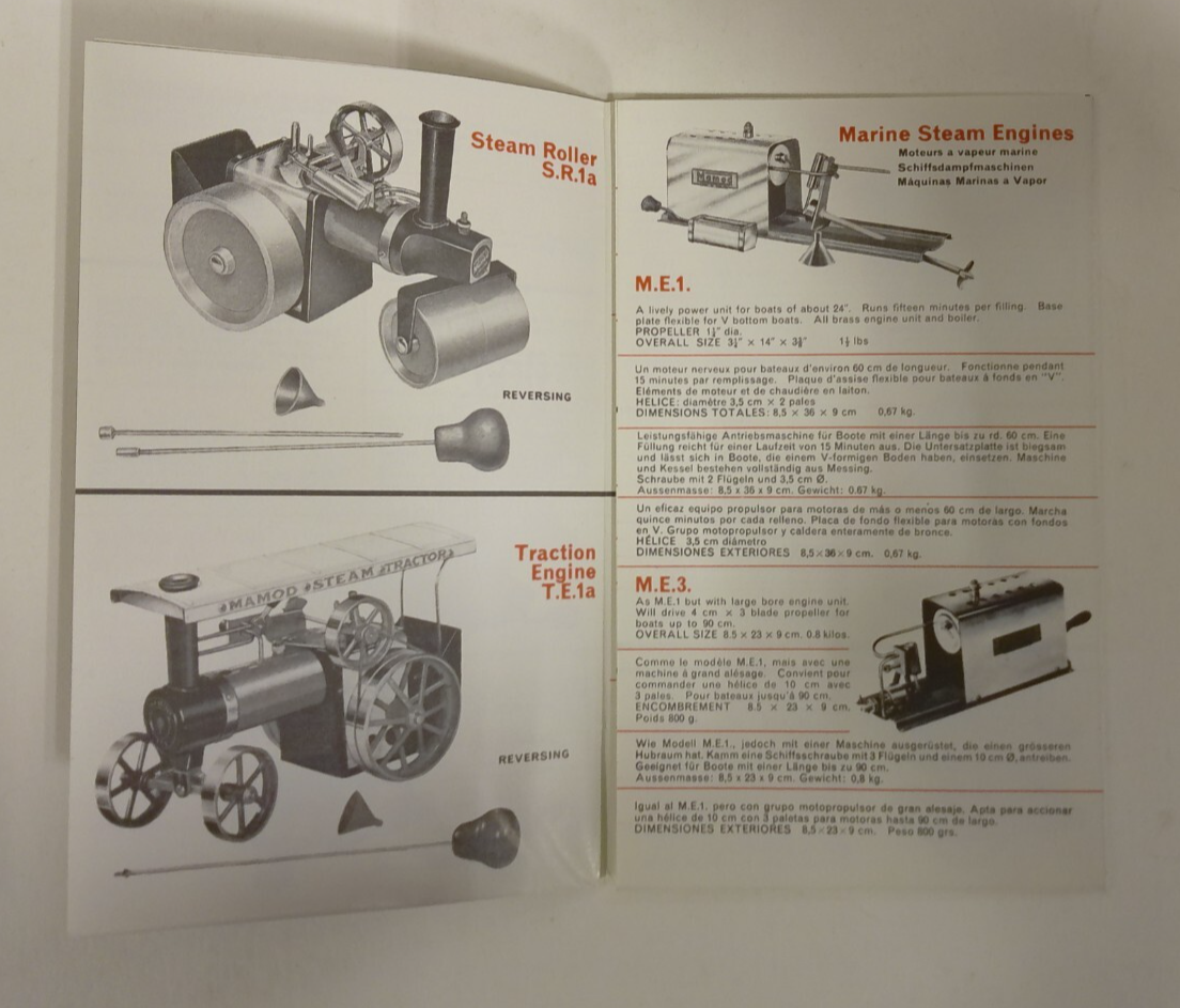 Ancien Rouleau Compresseur à Vapeur Mamod - Machine à Vapeur Charbon Vintage Collection
