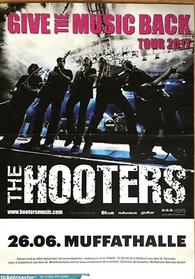 THE HOOTERS 2017 MÜNCHEN - orig. Concert Poster - Konzert Plakat - DIN A1 - F/U