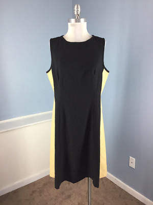 Ralph Lauren Black Tan Colorblock A Line Flare dress XL 14 16 Faux leather Wow | eBay Ralph Lauren Black Tan Colorblock A Line Flare dress XL 14 16 Faux leather Wow | eBay